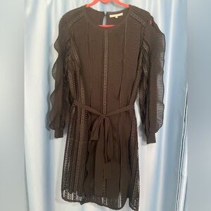 Anthropologie Daniel Rainn lace black dress, size 1X